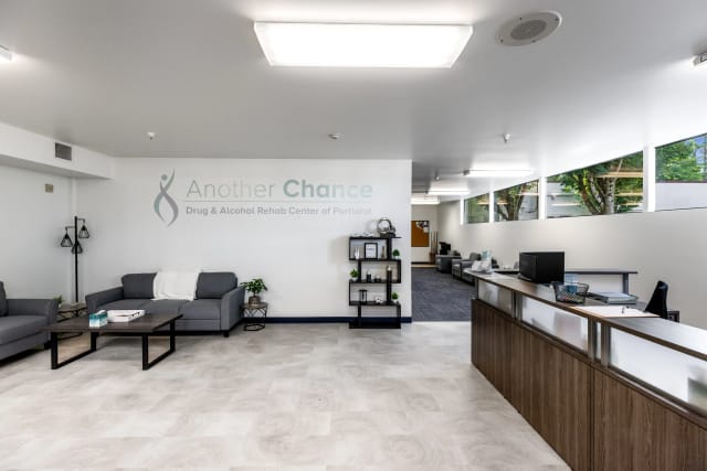 Another Chance Drug & Alcohol Rehab Center reception area and waiting room at NE Portland location